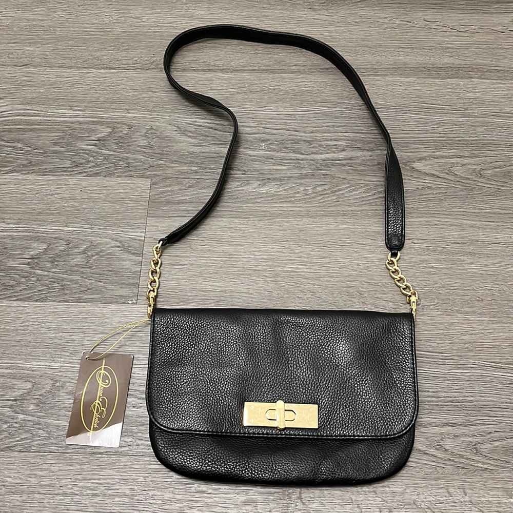 Onna Ehrlich Women’s Pebbled Leather Black Shoulder Bag - NWT